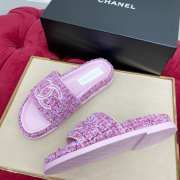 Chanel Tweed Slipper  - 6