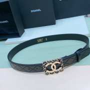 Chanel vacuum-plated inlaid pure copper buckle belt width 3.0cm - 1