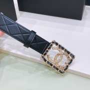 Chanel vacuum-plated inlaid pure copper buckle belt width 3.0cm - 4