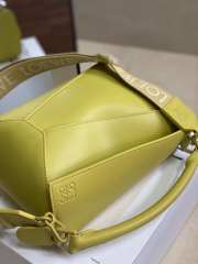 Loewe Puzzle Edge Bag Lime 24x10.5x16.5cm - 3