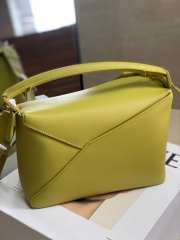 Loewe Puzzle Edge Bag Lime 24x10.5x16.5cm - 6