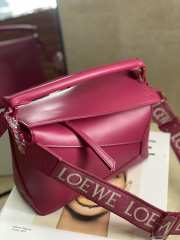 Loewe Puzzle Edge Bag Pink 24x10.5x16.5cm - 2