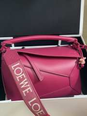 Loewe Puzzle Edge Bag Pink 24x10.5x16.5cm - 1