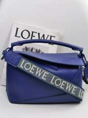 Loewe Puzzle Edge Bag Blue 24x10.5x16.5cm - 1