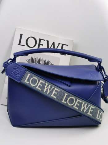 Loewe Puzzle Edge Bag Blue 24x10.5x16.5cm