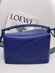 Loewe Puzzle Edge Bag Blue 24x10.5x16.5cm - 6