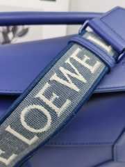 Loewe Puzzle Edge Bag Blue 24x10.5x16.5cm - 3