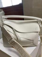 Loewe Puzzle Edge Bag White 24x10.5x16.5cm - 1