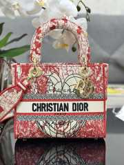 Chistian Dior D-lite M0565 Red 24x20x11cm - 1