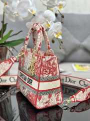 Chistian Dior D-lite M0565 Red 24x20x11cm - 6