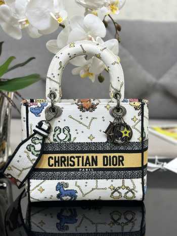 Chistian Dior D-lite M0565 White 24x20x11cm