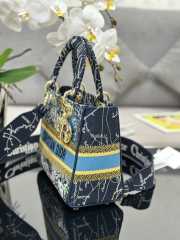 Chistian Dior D-lite M0565 Yellow and Blue 24x20x11cm - 2