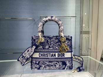 Chistian Dior D-lite Black Blue 24x20x11cm