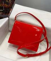 Dolce & Gabbana Small Telfar Bag Red Patent 16x20x5.5cm - 4