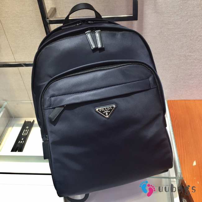 Prada Black Re-Nylon and Saffiano leather backpack 43.5x20x31cm - 1