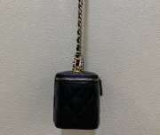 Chanel Black Small Vanity Case SS22 9.5x18x9cm - 5