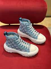 Louis Vuitton Squad Sneaker Beige/Blue - 1