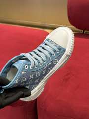 Louis Vuitton Squad Sneaker Beige/Blue - 4