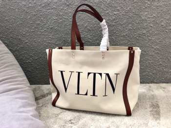 Valentino Logo VLTN Tote Bag 37x12x32cm