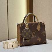 LV Onthego PM Bicolor Monogram Empreinte Leather 25cm - 6