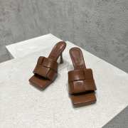 Bottega Veneta Brown Mules 9.5cm - 1