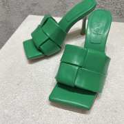 Bottega Veneta Green Mules 9.5cm - 3