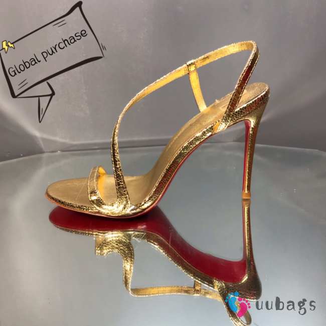 Louboutin High Heel Gold 10cm - 1