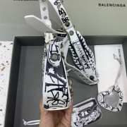 Balenciaga White Le Cagole with silver bucklet 26x12x6cm - 6