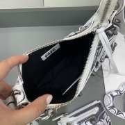 Balenciaga White Le Cagole with silver bucklet 26x12x6cm - 4