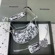 Balenciaga White Le Cagole with silver bucklet 26x12x6cm - 3