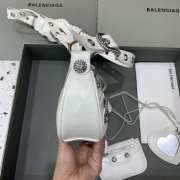 Balenciaga Full White Le Cagole with silver bucklet 26x12x6cm - 6