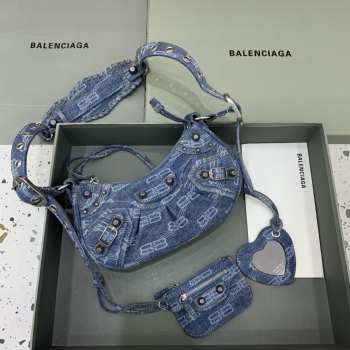 Balenciaga Blue Jean Le Cagole 26x12x6cm