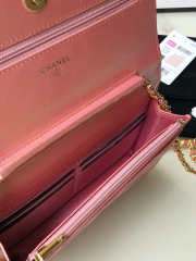 Chanel Pink CC Woc Lambskin 19cm - 6