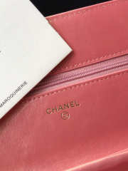 Chanel Pink CC Woc Lambskin 19cm - 2