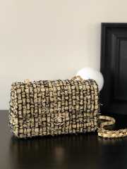 Chanel Raffia Effect Braided Tweed & Gold-Tone  - 1