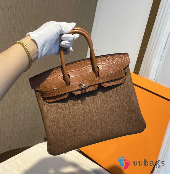 Hermes Birkin Touch In Brown 25cm - 1