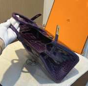 Hermes Birkin Touch In Purple 30cm - 6