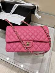 Chanel Flap Bag Pink Gold Bucklet 25cm - 1