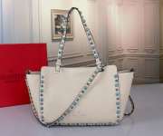 Valentino White Garavani 2way Silver Bucklet 33x26x12cm - 4