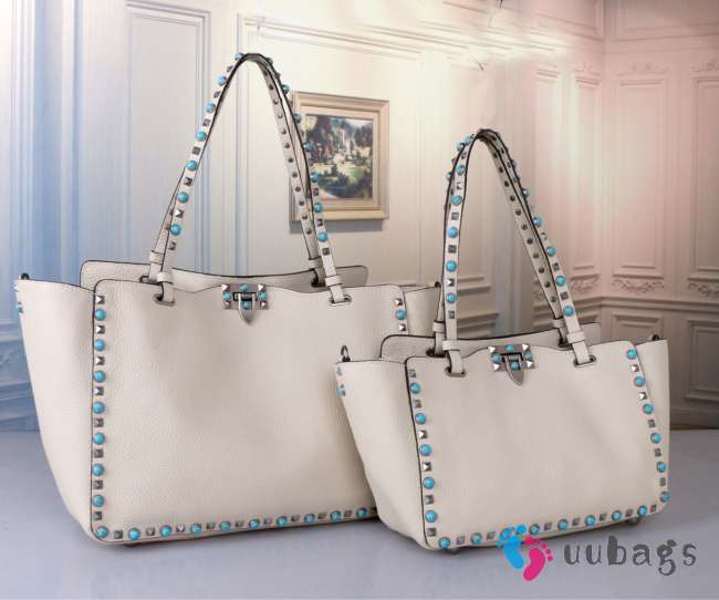 Valentino White Garavani 2way Silver Bucklet 33x26x12cm - 1