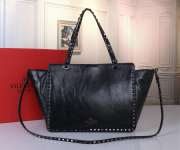 Valentino Black Garavani 2way Silver Bucklet 33x26x12cm - 3