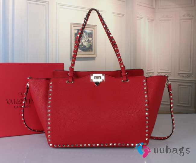 Valentino Red Garavani 2way Silver Bucklet 33x26x12cm - 1