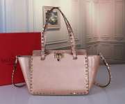 Valentino Pink Garavani 2way Silver Bucklet 33x26x12cm - 1