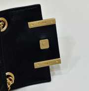 Fendi Black Nano Baguette with gold bucket 11x3x7cm - 5