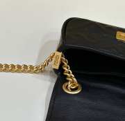 Fendi Black Nano Baguette with gold bucket 11x3x7cm - 6