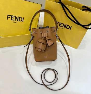 Fendi Brown Mon Tresor Bucket 12×18×10cm