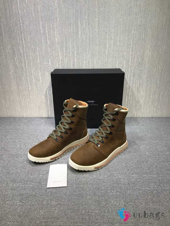 Rick Owens & Hood Rubber Brown boot - 1