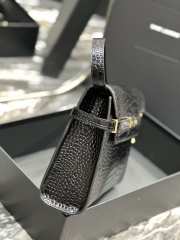 YSL Manhattan Small Bag In Shiny Crocodile-Embossed Leather  - 5