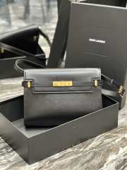 YSL Manhattan Shoulder Bag In Black 29x20.5x7cm - 1