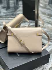 YSL Manhattan Shoulder Bag In Beige 29x20.5x7cm - 3